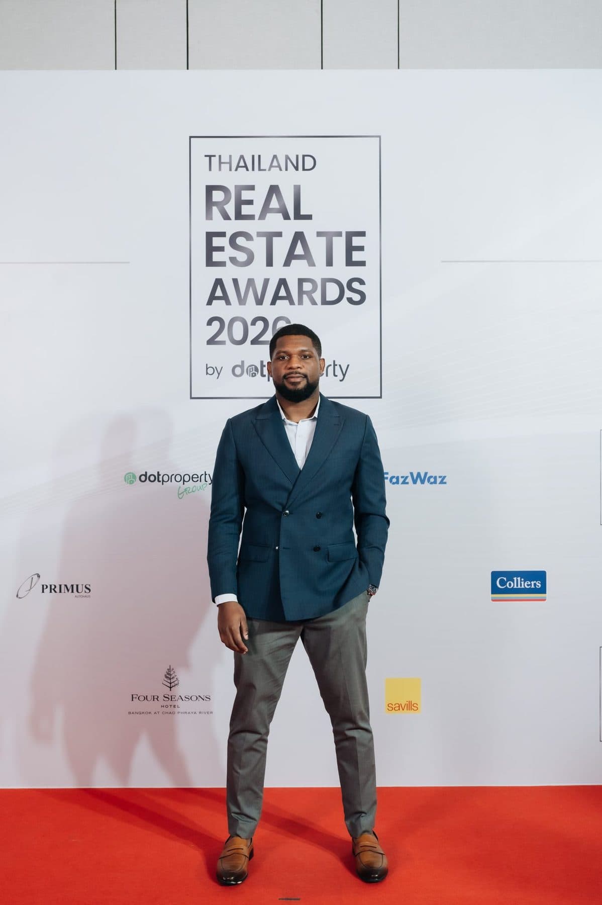 Patrick Che on the red carpet at the Thailand Real Estate Awards 2026